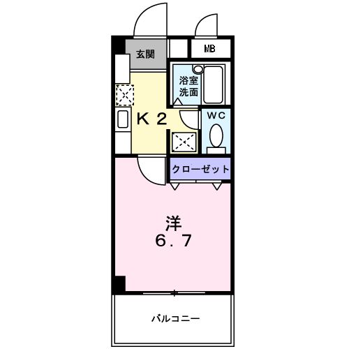 エスポワール筥松の間取り