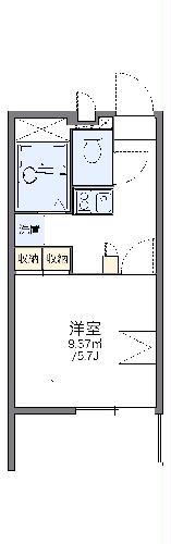 レオパレス月隈南の間取り