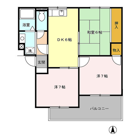 ジュネス戸田の間取り