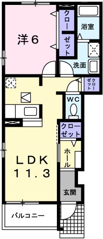 スウィート・コートBの間取り