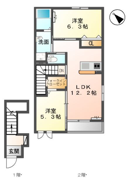 エミアスⅠの間取り