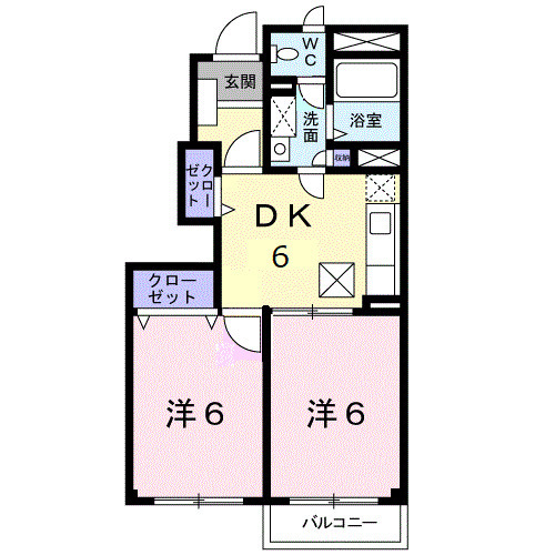 アカシア Aの間取り