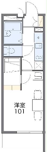レオパレスシンシアⅡの間取り