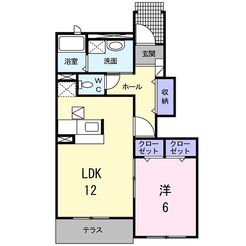 ボヌール シャンブルの間取り