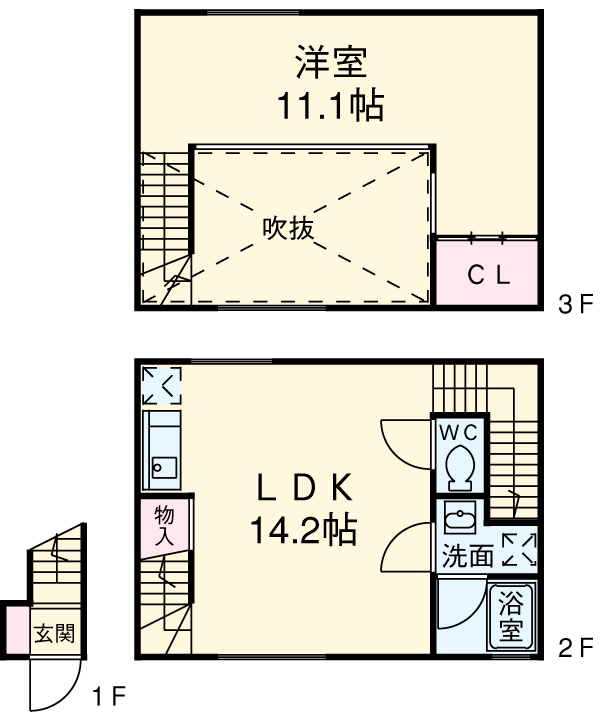 QUARTIER　LATIN　SANGENCHAYA【カルティエラタン三軒茶屋】の間取り