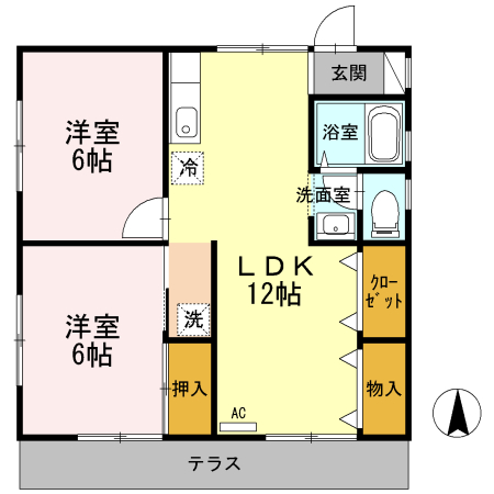 ベルドールの間取り