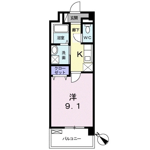 ありの実 Ⅰの間取り