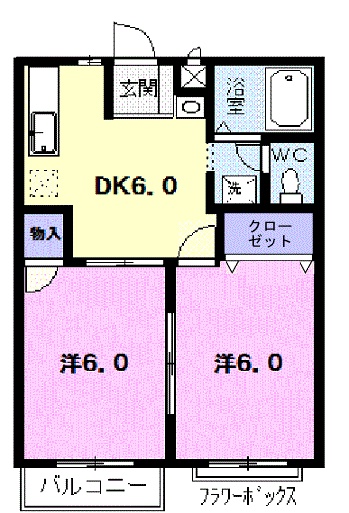 ガーデンヒルズAの間取り