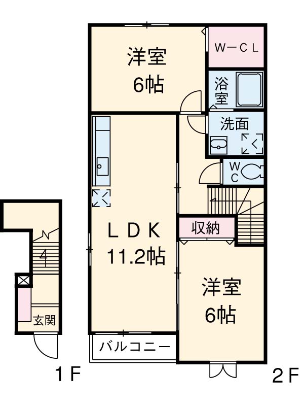 プレジールⅢの間取り