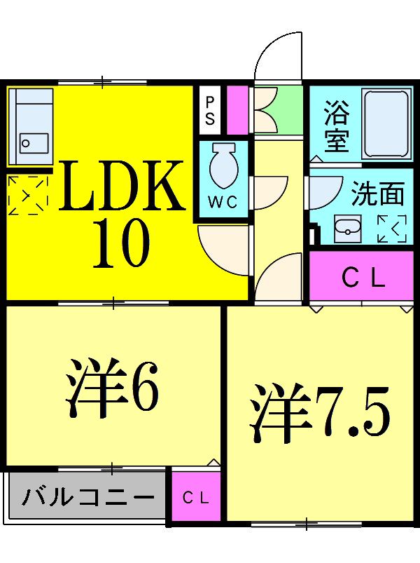 コーポことぶきの間取り