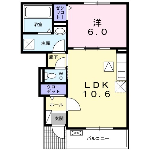 メゾンアレンヌⅠの間取り