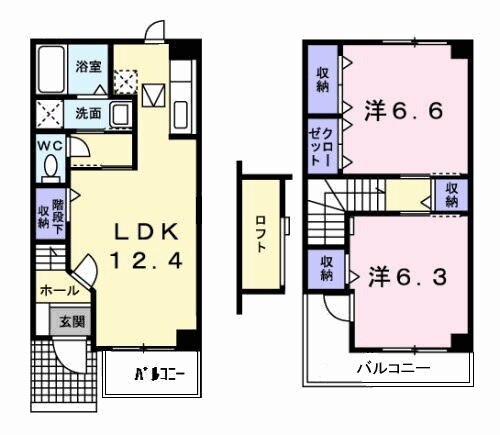 ラフレシールⅡの間取り