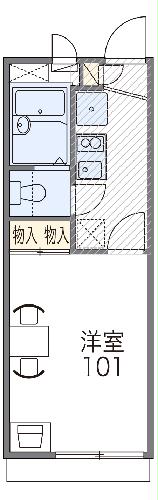 レオパレスハイツK5の間取り