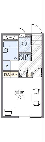 レオパレスメゾン ド クレールの間取り
