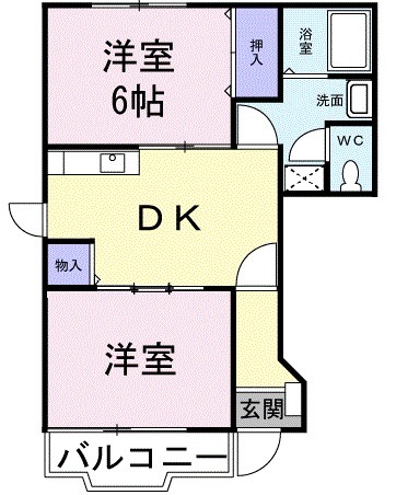 サンパティークKの間取り