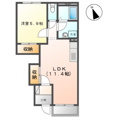 シェンヌ・ドゥ・オンブラージュ(chene de ombrage)の間取り