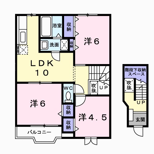 ブレッザAの間取り