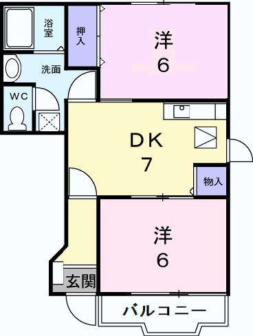 K’sル・クープルⅡの間取り