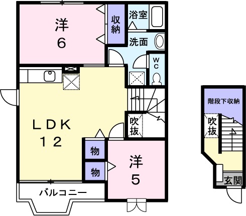K’sル・クープルⅠの間取り