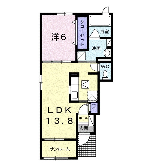 プラシードK Cの間取り