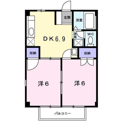 プライムハイツⅡの間取り