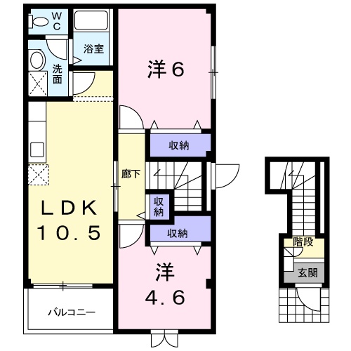 グリシーヌ Sの間取り