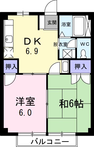 ニューシティサワハタの間取り