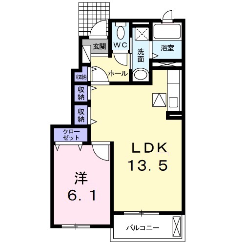 メゾンド ソレイユ ブランの間取り