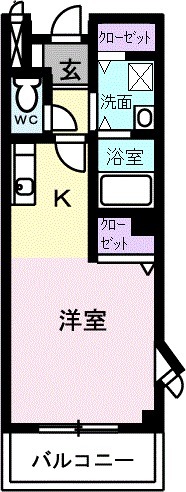 メゾンアンソレイユの間取り