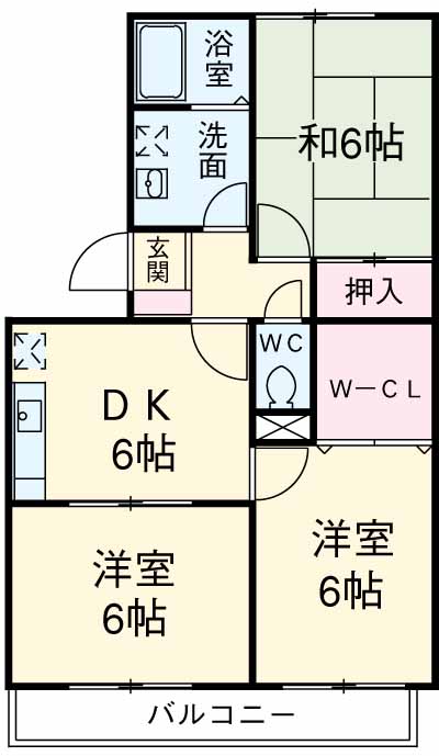 ベルディ大宮の間取り