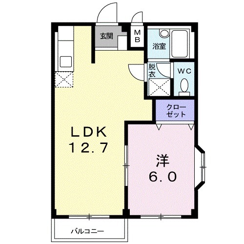 マロニエプラザ上三川Aの間取り
