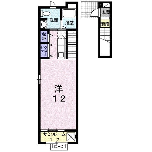 アプリコットの間取り