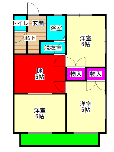 コーポ藤の間取り