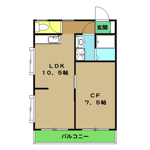 レジデンスさとうの間取り