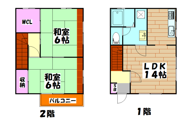 ビレッジ・ワタナベの間取り