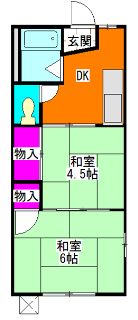 ホバートハイツの間取り