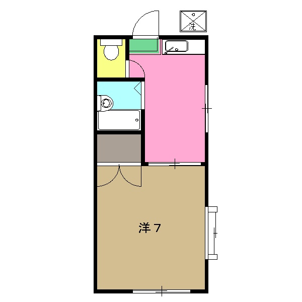 ワイズフラットの間取り