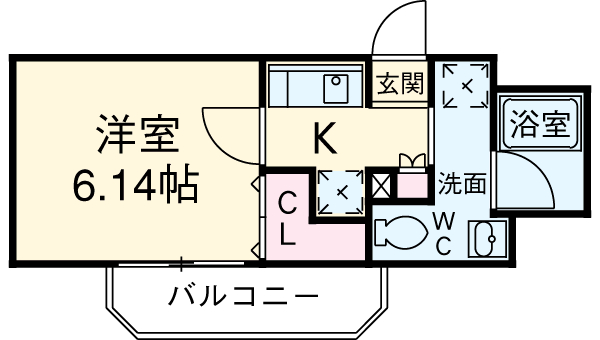 レピュア池袋の間取り