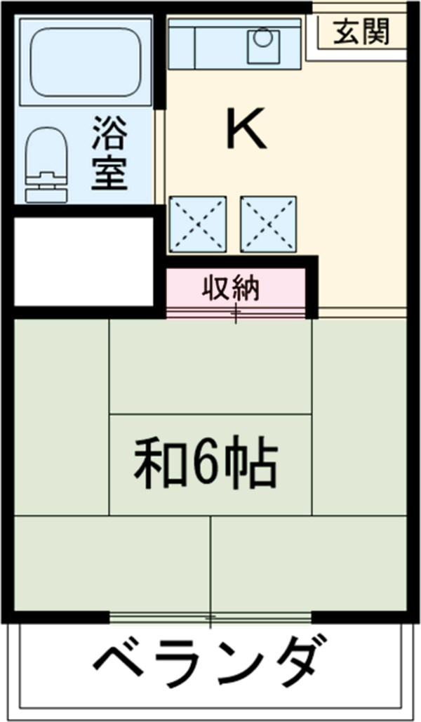 晴美マンションの間取り