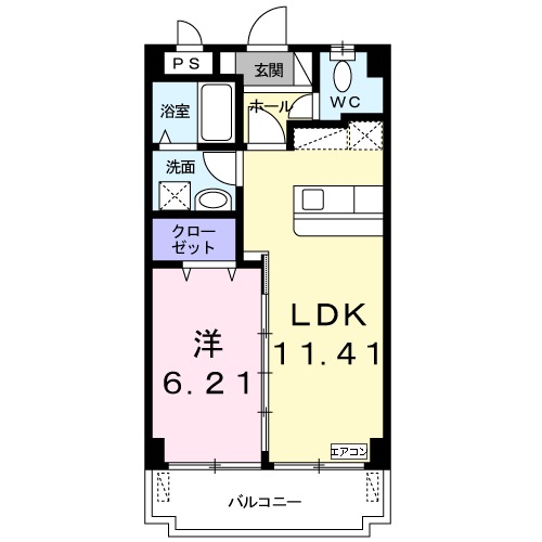 リバー K’sの間取り