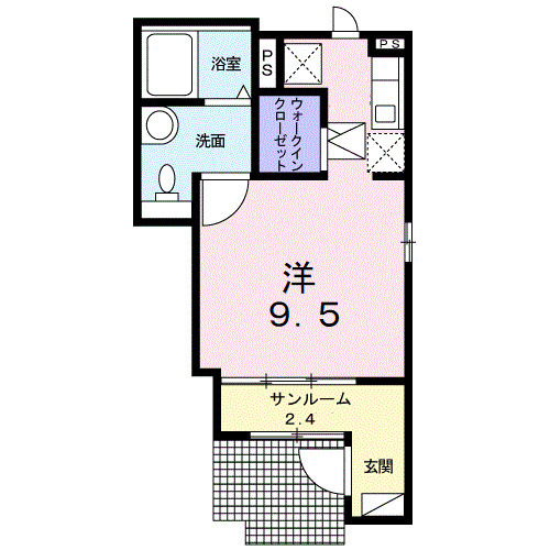 カーサプラシード Ⅲの間取り