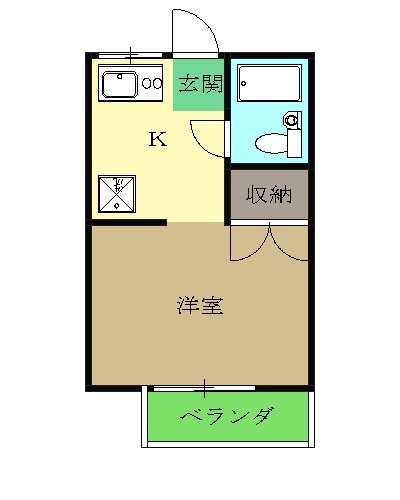 メゾンナローバレー・102号室の間取り