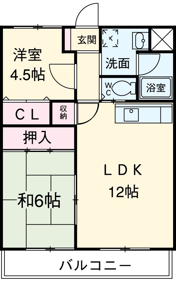 コンフォート南林間の間取り