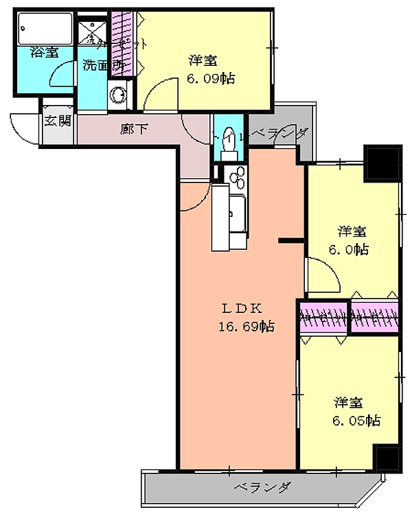 KDX泉レジデンスの間取り
