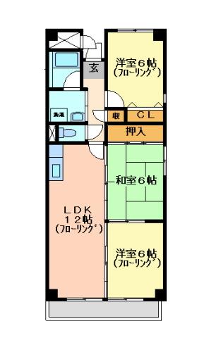 フロレアールⅠの間取り