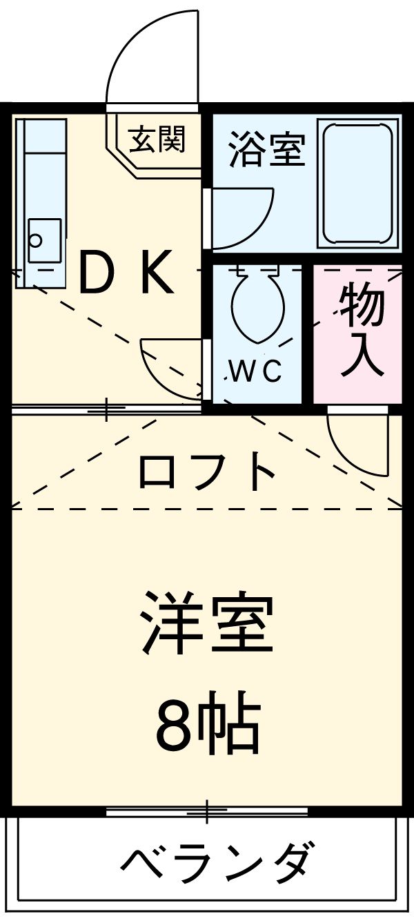 コーポ市倉の間取り