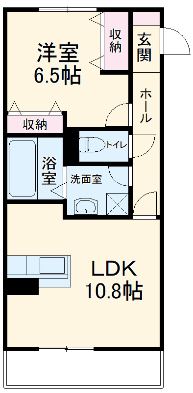 クレール花水木の間取り