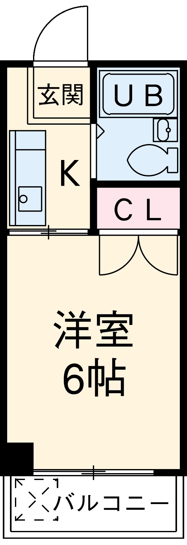 コーポ南進・302号室の間取り