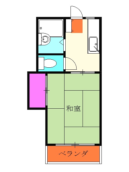 ハイツアマノAの間取り