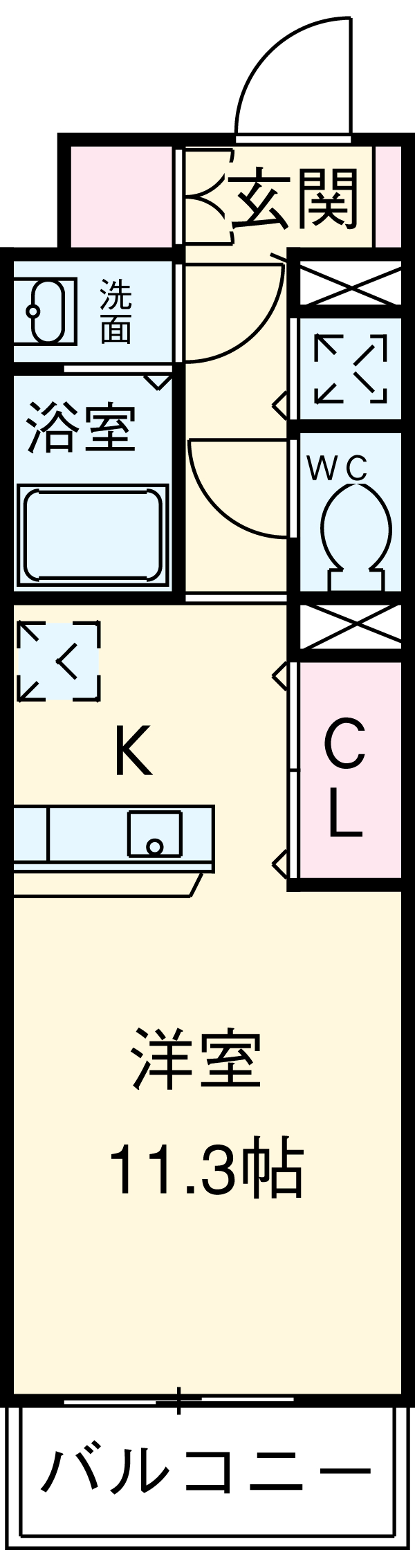 ビュークレスト小金井の間取り